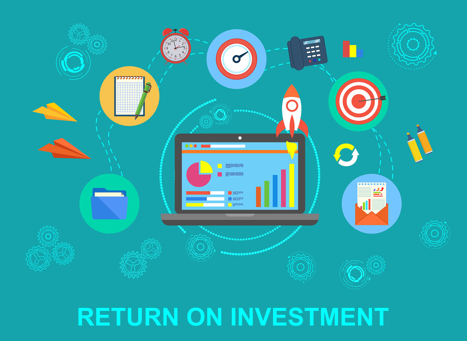 Fast return. Выгода illustration. faster roi.