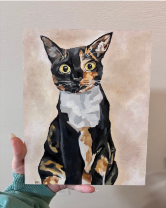 AnnaGrace Brackin cat painting