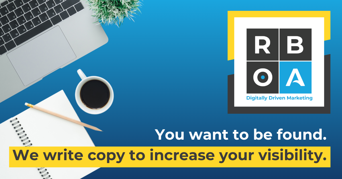SEO - Copywriting You want to be found. We write copy to increase your visibility.