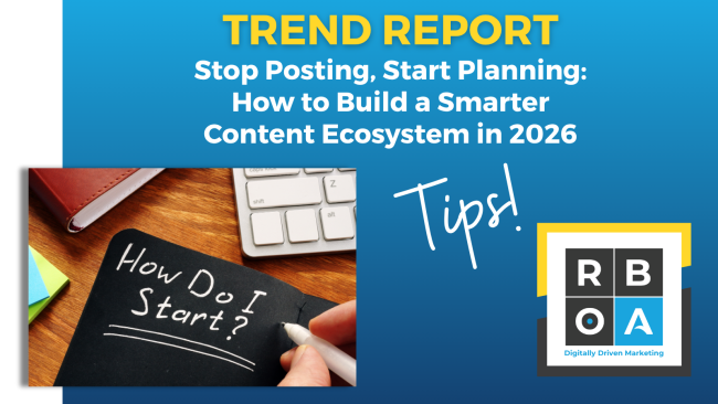Trend report - Stop posting, start planning: How to build a smarter content ecosystem in 2026